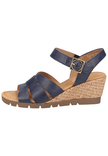 Gabor Sandalen Leder Marine - surf4shoes