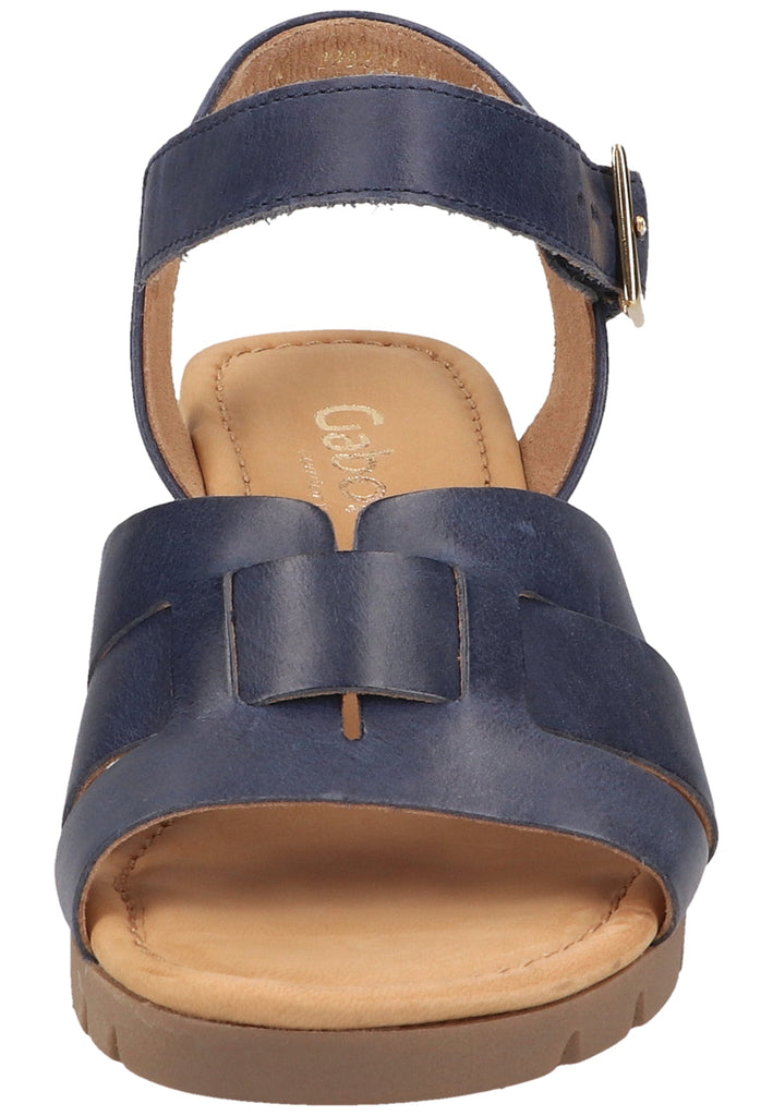 Gabor Sandalen Leder Marine - surf4shoes