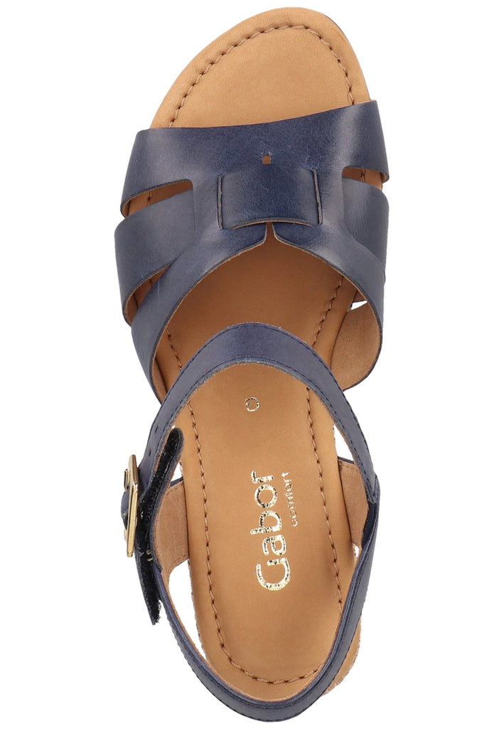 Gabor Sandalen Leder Marine - surf4shoes