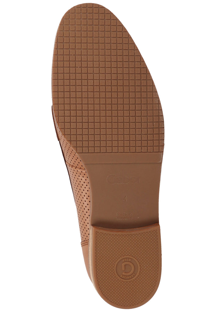 Gabor Slipper Leder Mittelbraun - surf4shoes