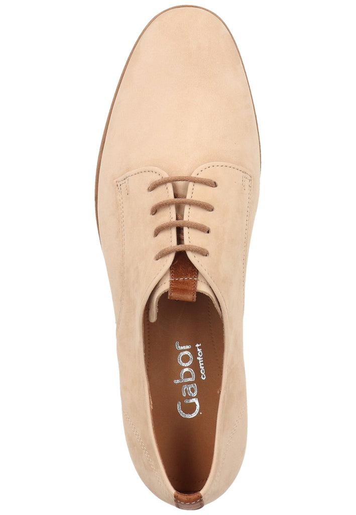 Gabor Halbschuhe Nubukleder Caramel - surf4shoes