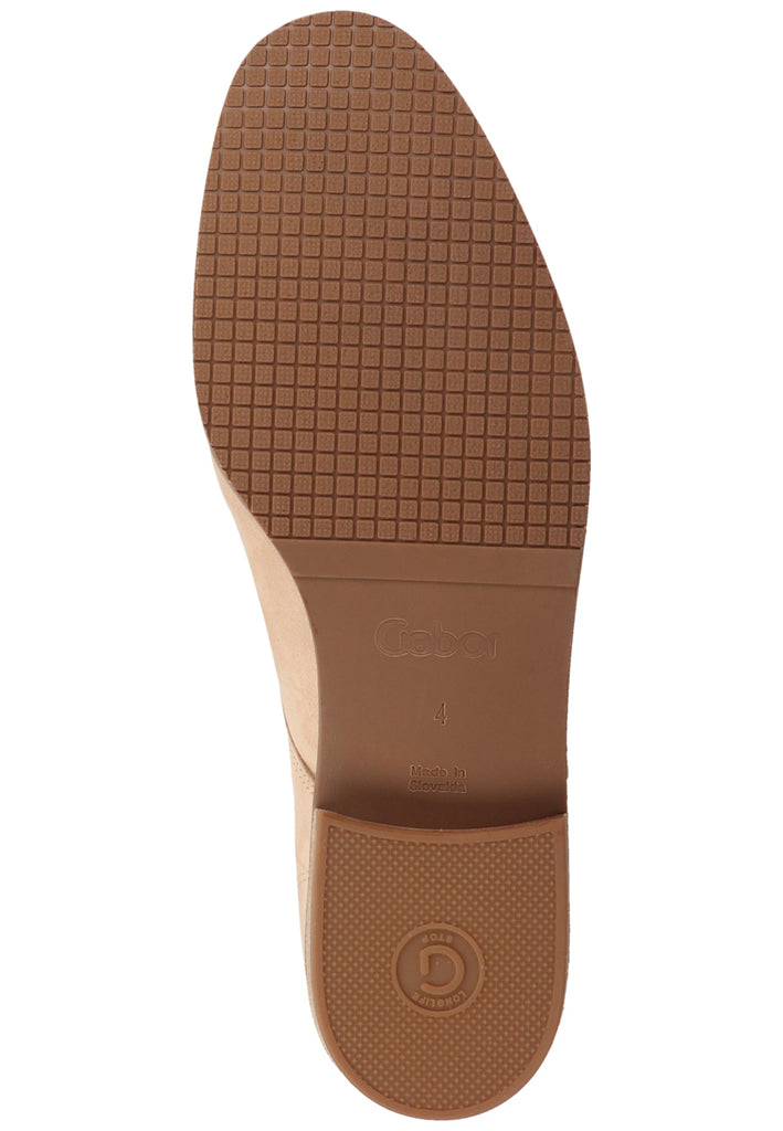 Gabor Halbschuhe Nubukleder Caramel - surf4shoes