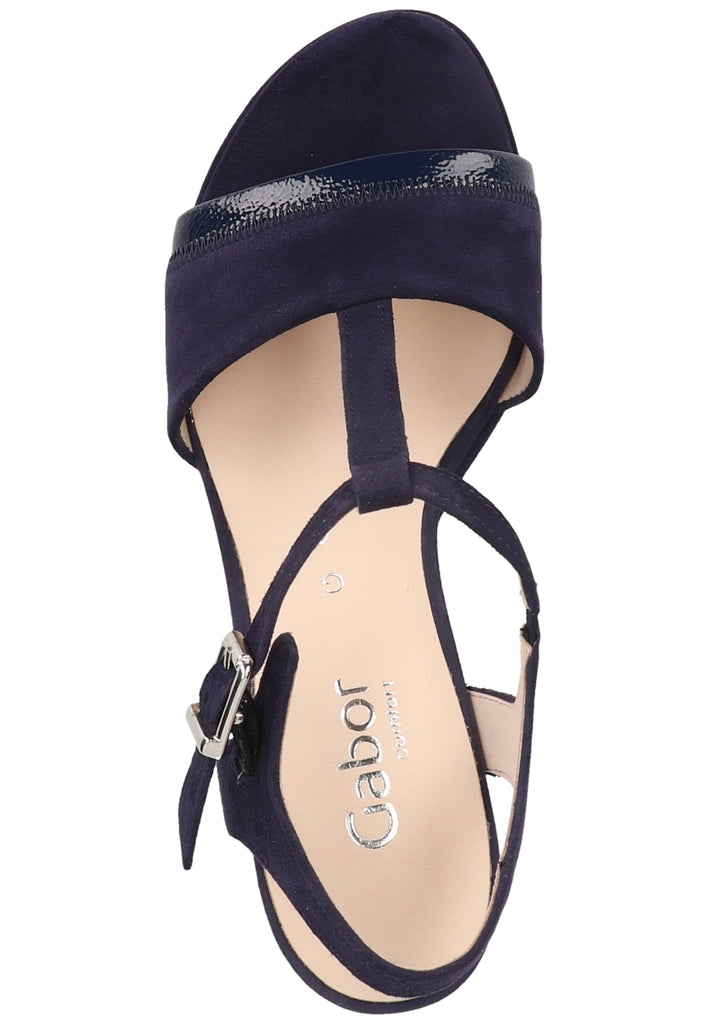 Gabor Sandalen Leder Blau - surf4shoes