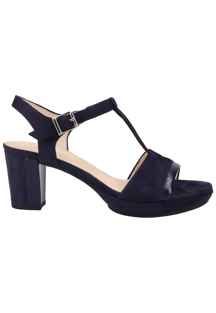 Gabor Sandalen Leder Blau - surf4shoes