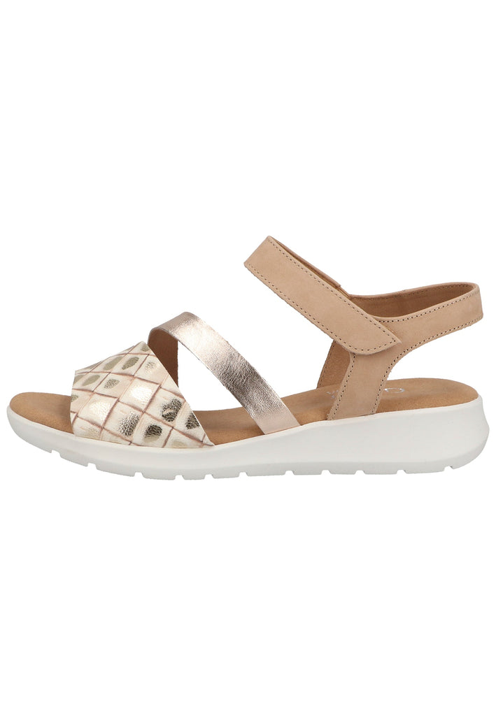 Gabor Sandalen Leder Beige - surf4shoes