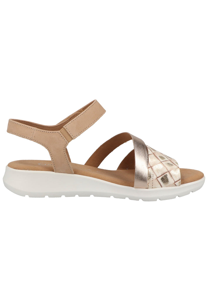 Gabor Sandalen Leder Beige - surf4shoes