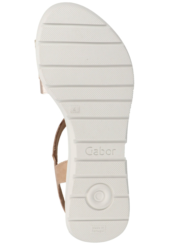 Gabor Sandalen Leder Beige - surf4shoes