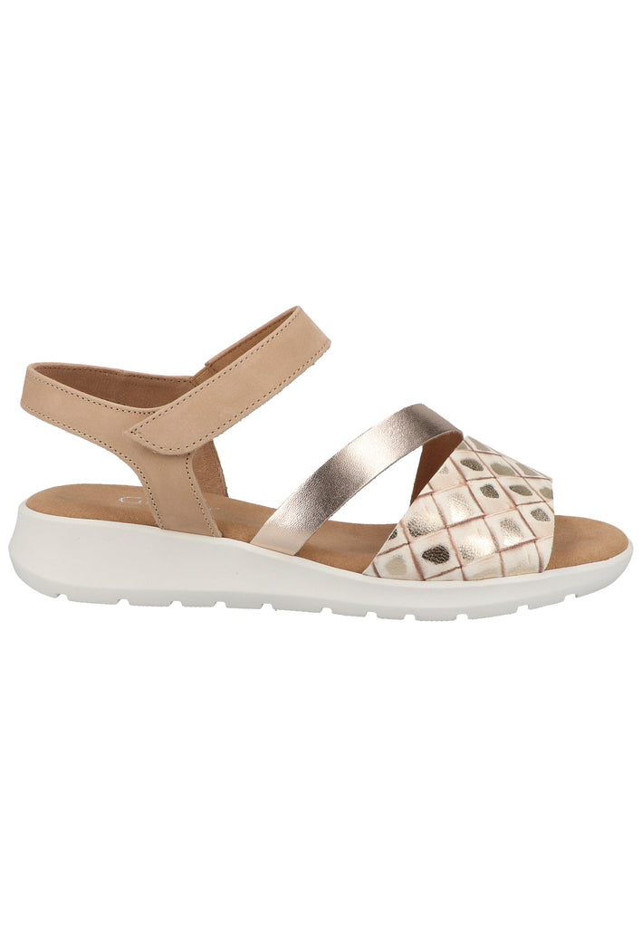 Gabor Sandalen Leder Beige - surf4shoes