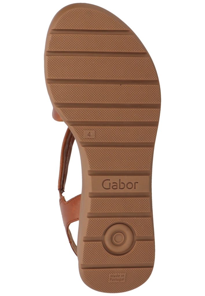 Gabor Sandalen Leder Camel - surf4shoes