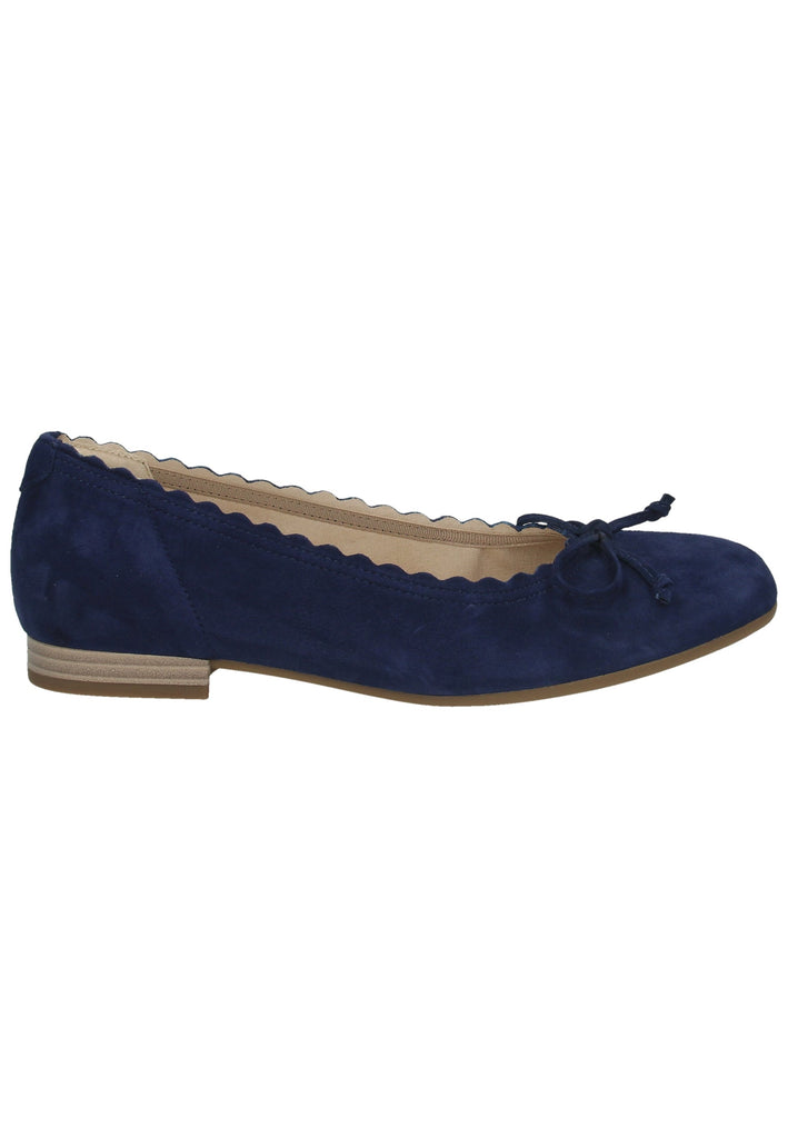 Gabor Ballerinas Veloursleder Blau - surf4shoes
