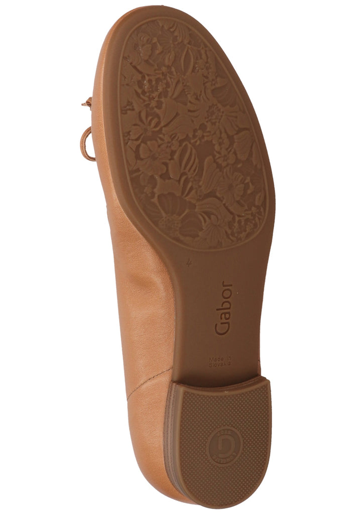 Gabor Ballerinas Leder Cuoio - surf4shoes