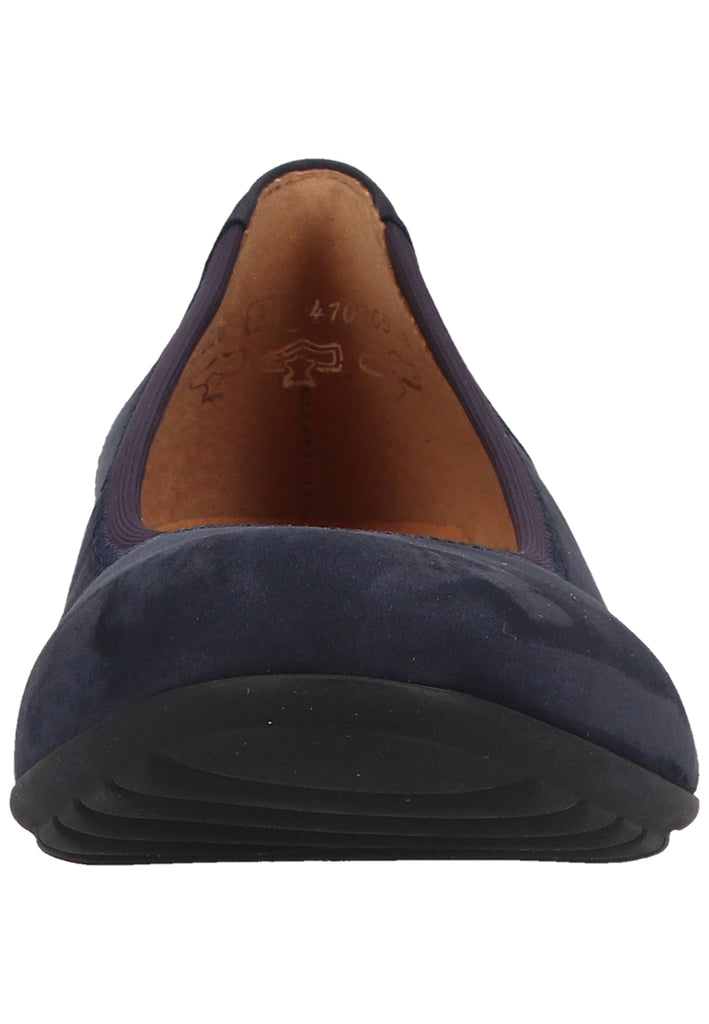 Gabor Ballerinas Nubukleder Blau - surf4shoes