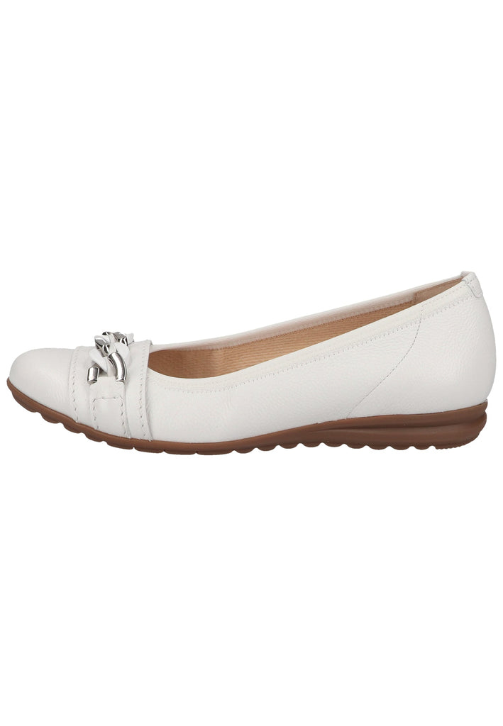 Gabor Ballerinas Leder Weiß - surf4shoes