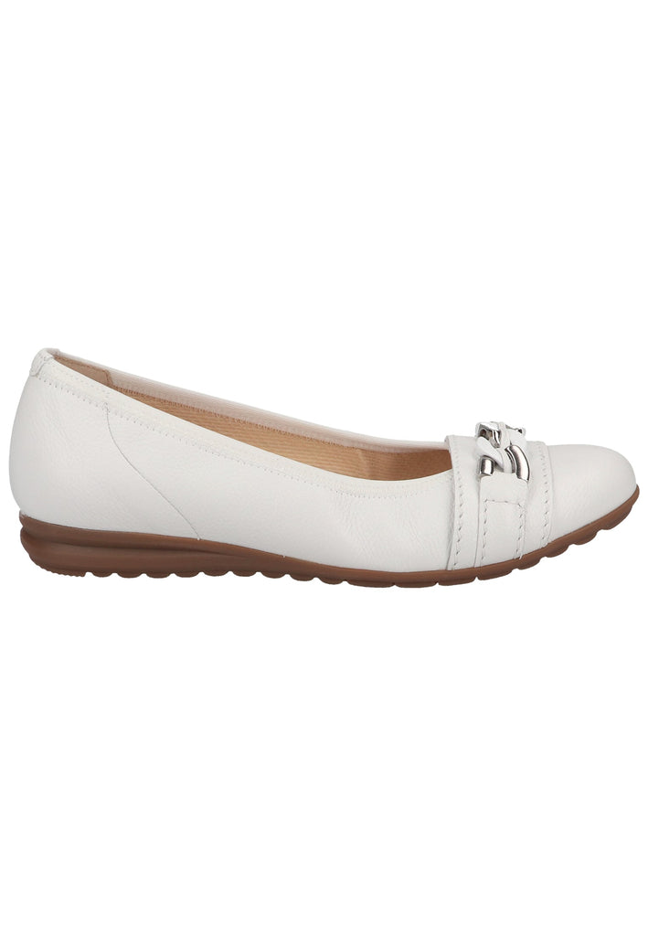 Gabor Ballerinas Leder Weiß - surf4shoes