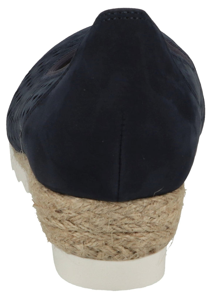 Gabor Ballerinas Nubukleder Blau - surf4shoes