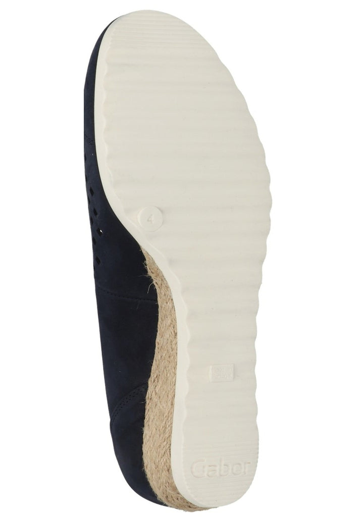 Gabor Ballerinas Nubukleder Blau - surf4shoes