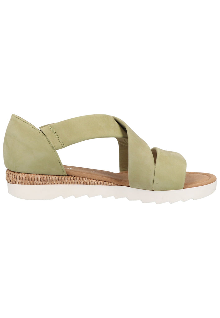 Gabor Sandalen Nubukleder Grün - surf4shoes