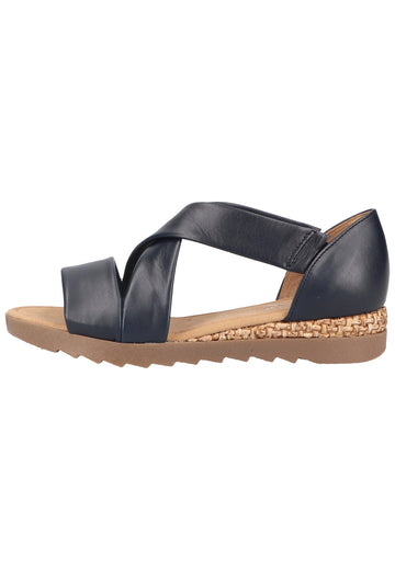 Gabor Sandalen Leder Nachtblau - surf4shoes