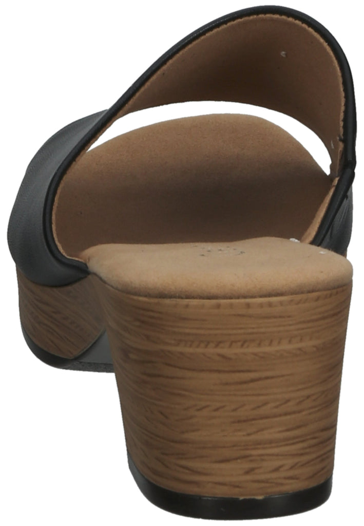 Gabor Pantoletten Nappaleder Schwarz - surf4shoes