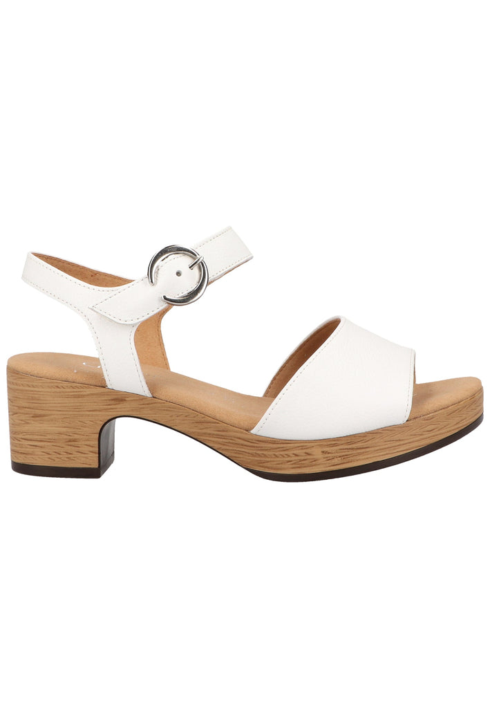 Gabor Sandalen Leder Weiß - surf4shoes