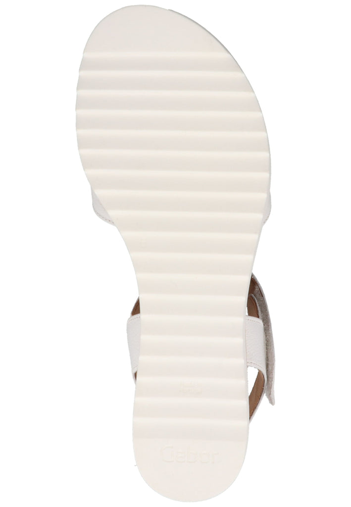 Gabor Sandalen Leder Weiß - surf4shoes