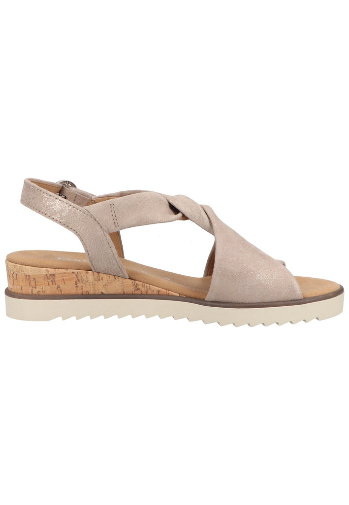 Gabor Sandalen Leder Beige - surf4shoes