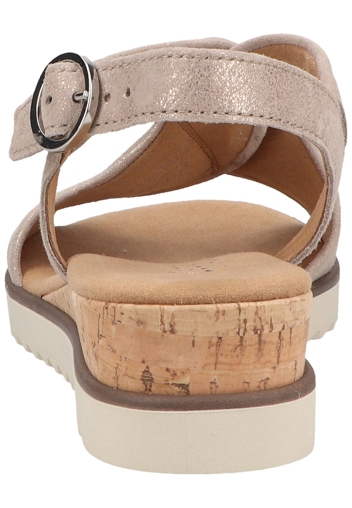 Gabor Sandalen Leder Beige - surf4shoes