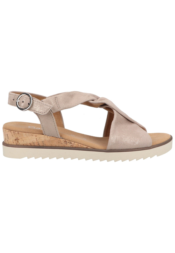 Gabor Sandalen Leder Beige - surf4shoes
