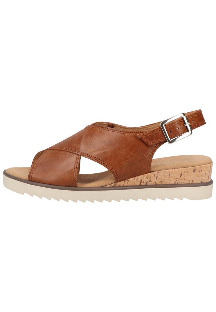 Gabor Sandalen Leder Braun - surf4shoes