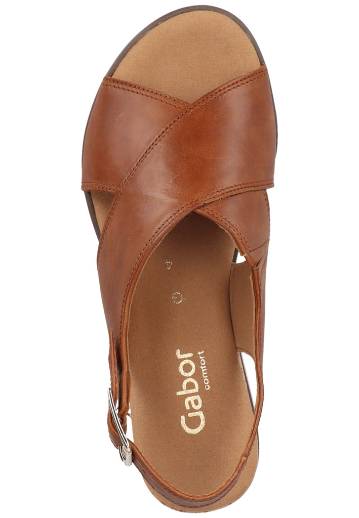 Gabor Sandalen Leder Braun - surf4shoes