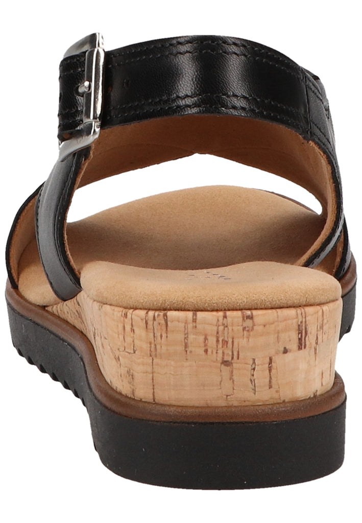 Gabor Sandalen Leder Schwarz - surf4shoes