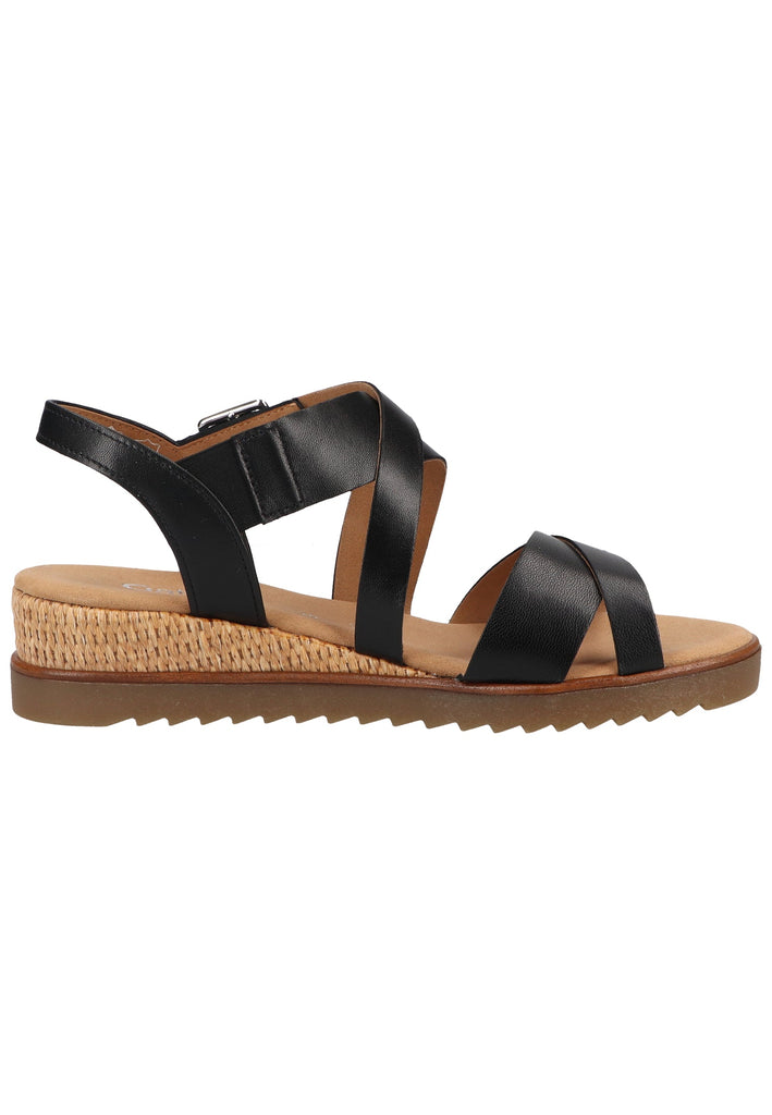 Gabor Sandalen Nappaleder Schwarz - surf4shoes
