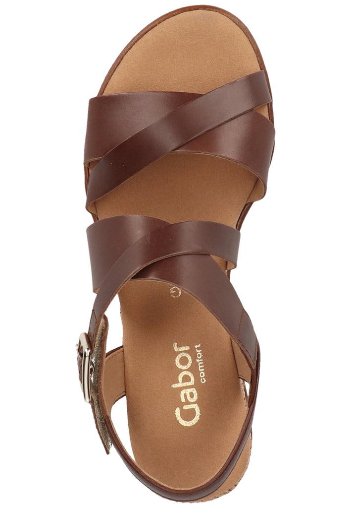 Gabor Sandalen Leder Braun - surf4shoes