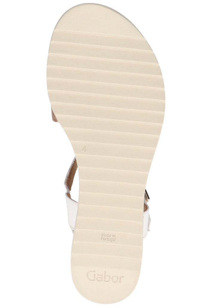 Gabor Sandalen Leder Weiß - surf4shoes