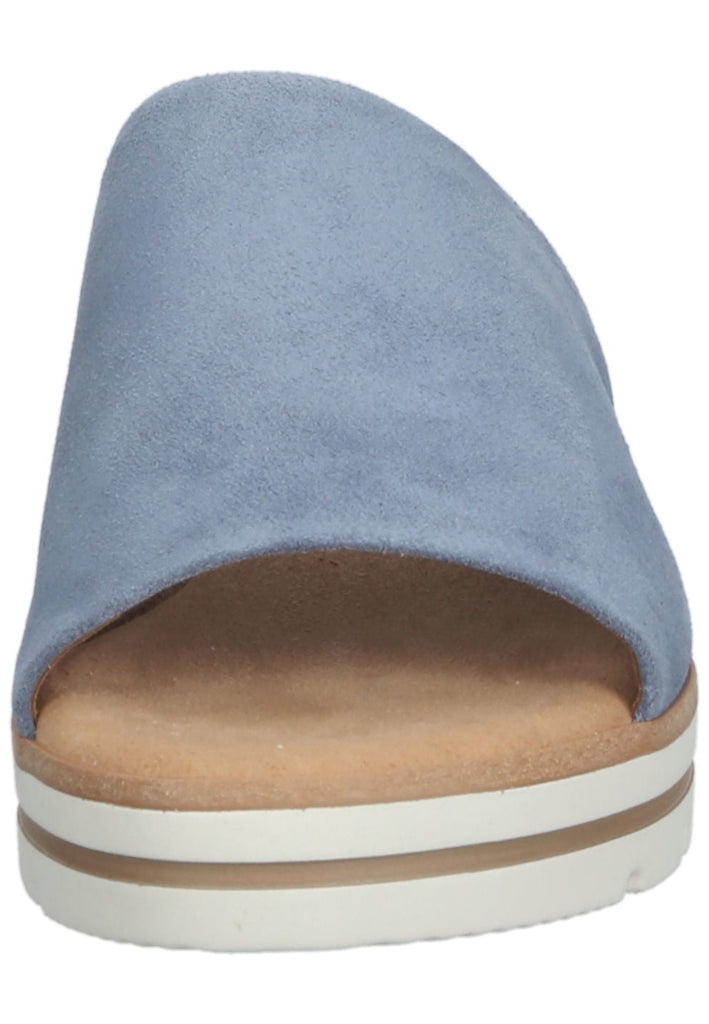 Gabor Pantoletten Veloursleder Blau - surf4shoes