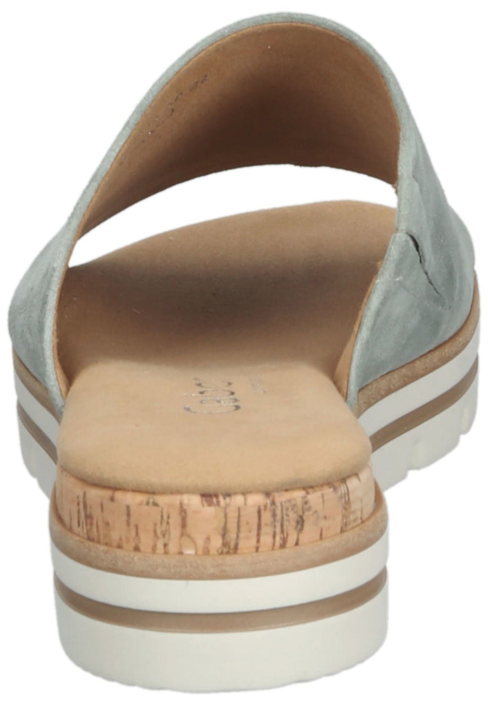 Gabor Pantoletten Veloursleder Grau - surf4shoes