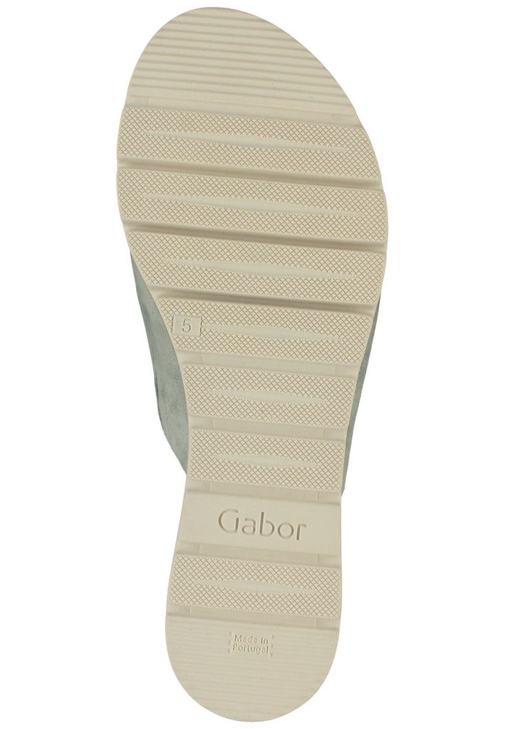 Gabor Pantoletten Veloursleder Grau - surf4shoes