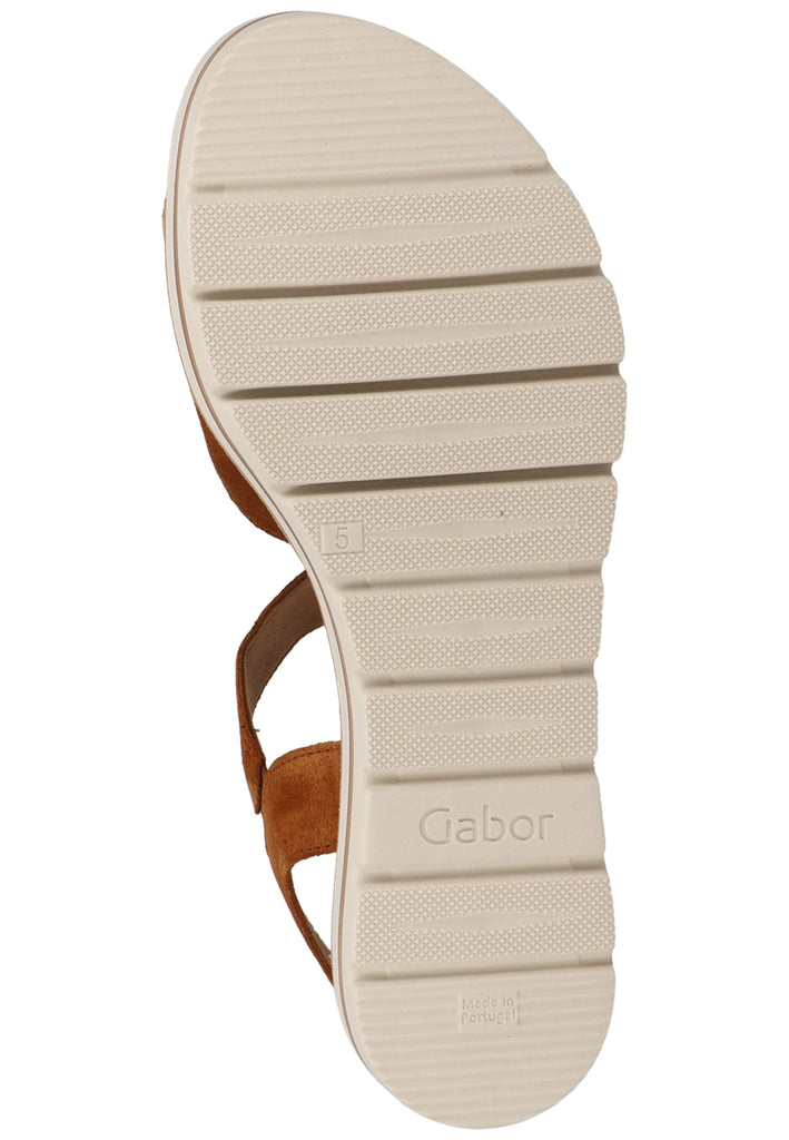 Gabor Sandalen Veloursleder Braun - surf4shoes