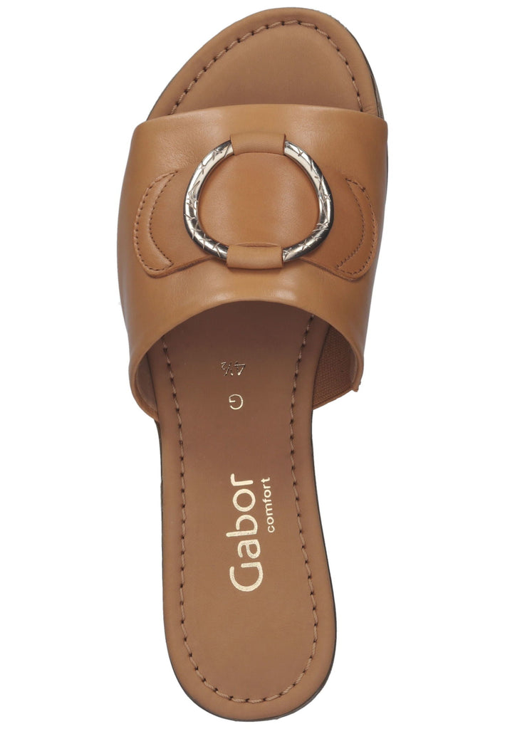 Gabor Pantoletten Leder Cuoio - surf4shoes