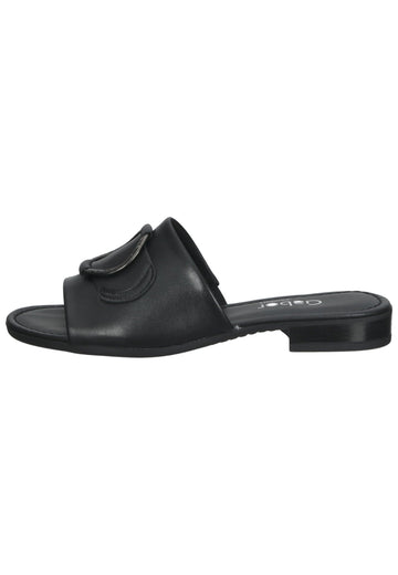 Gabor Pantoletten Nappaleder Schwarz - surf4shoes