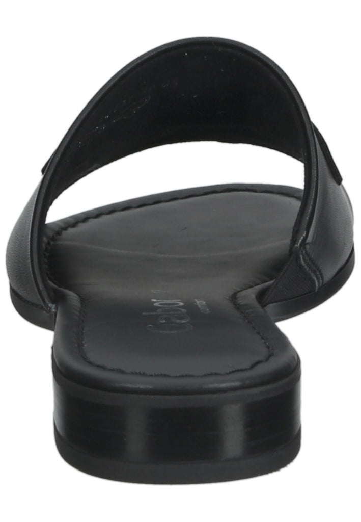 Gabor Pantoletten Nappaleder Schwarz - surf4shoes