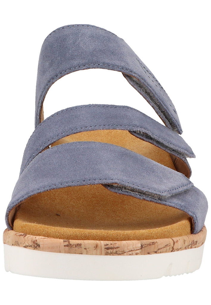 Gabor Pantoletten Veloursleder Blau - surf4shoes