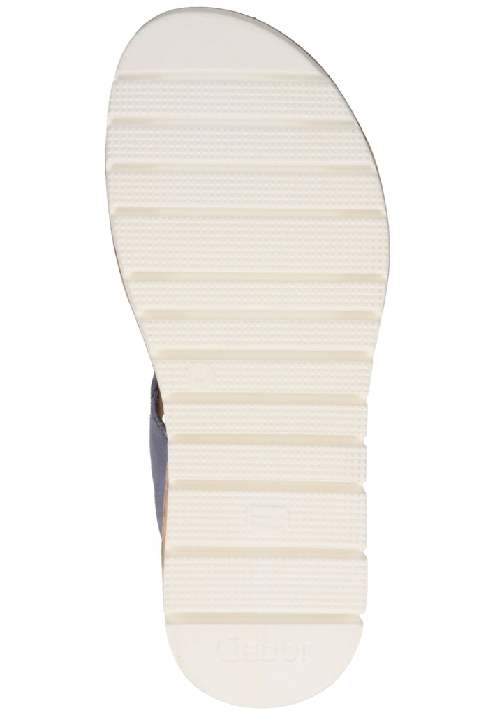 Gabor Pantoletten Veloursleder Blau - surf4shoes