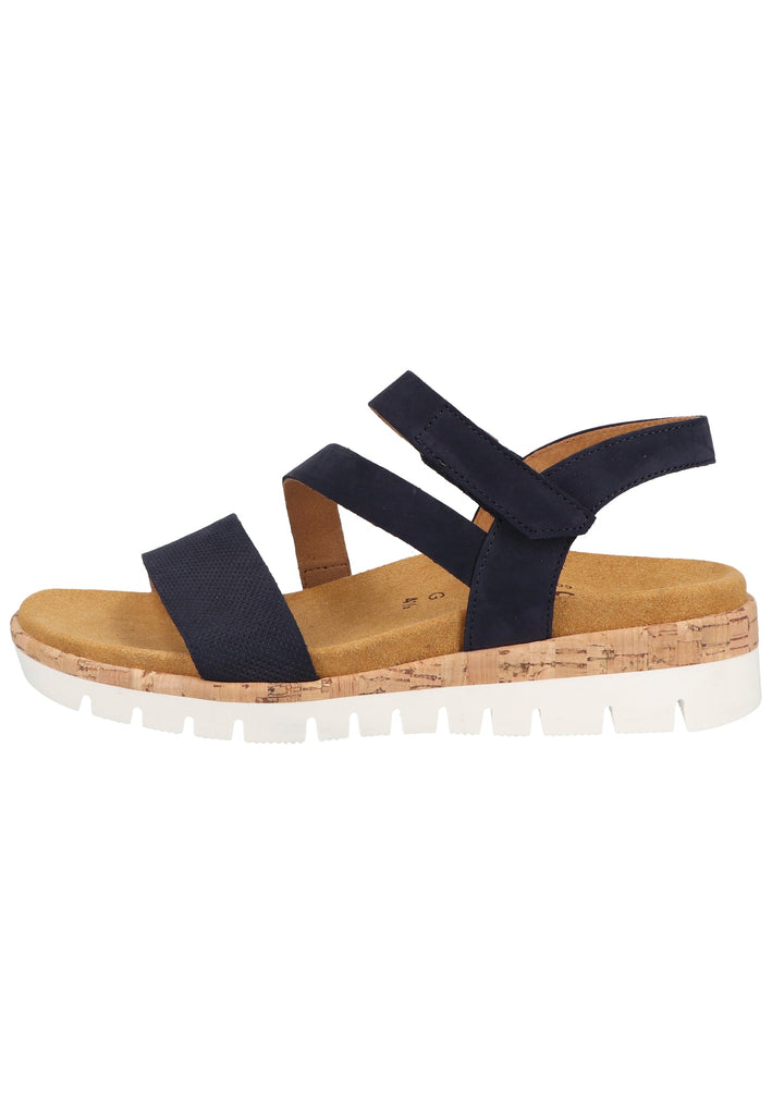 Gabor Sandalen Nubukleder Blau - surf4shoes