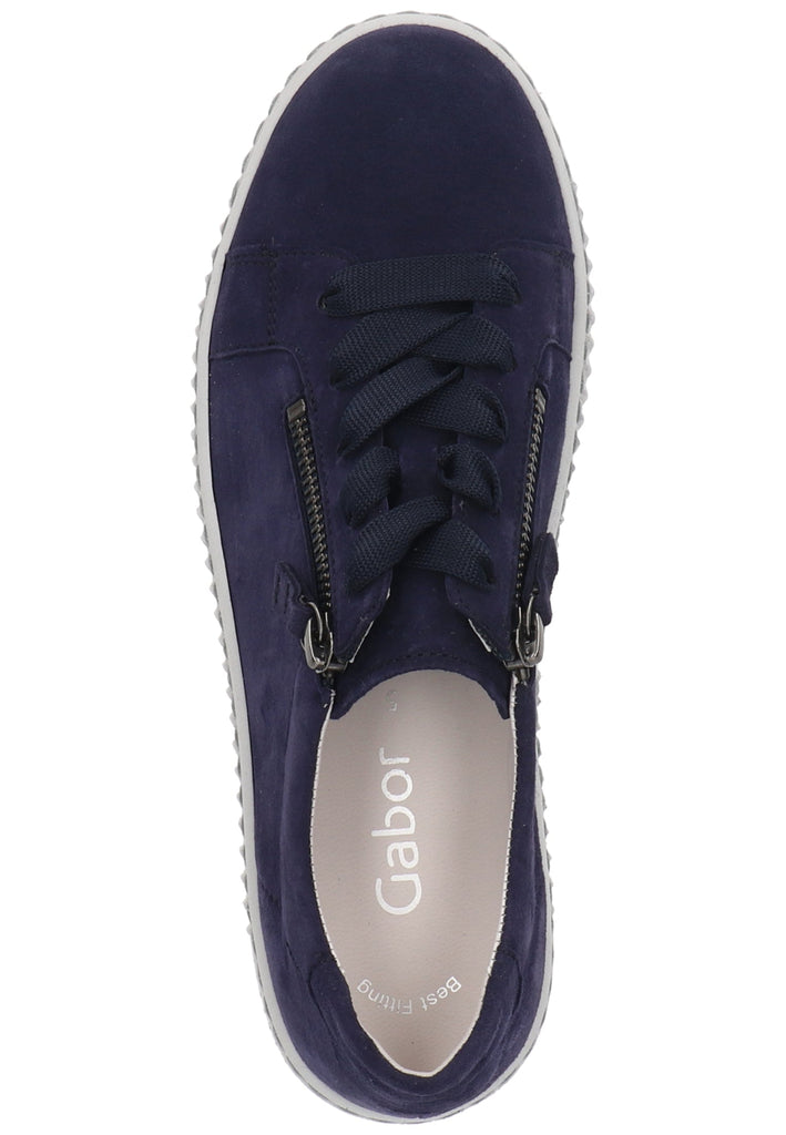 Gabor Sneaker Veloursleder Blau - surf4shoes