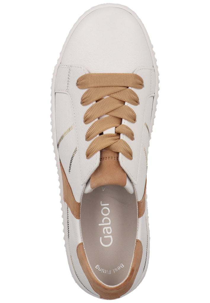 Gabor Sneaker Leder Weiß - surf4shoes