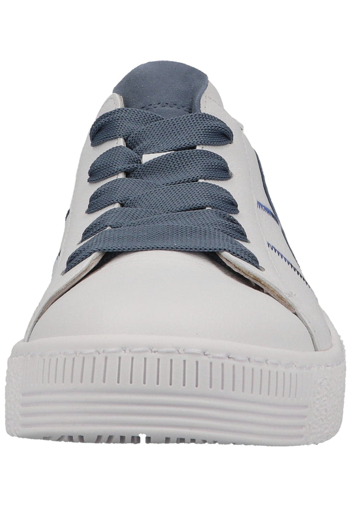 Gabor Sneaker Leder Weiß/Blau - surf4shoes