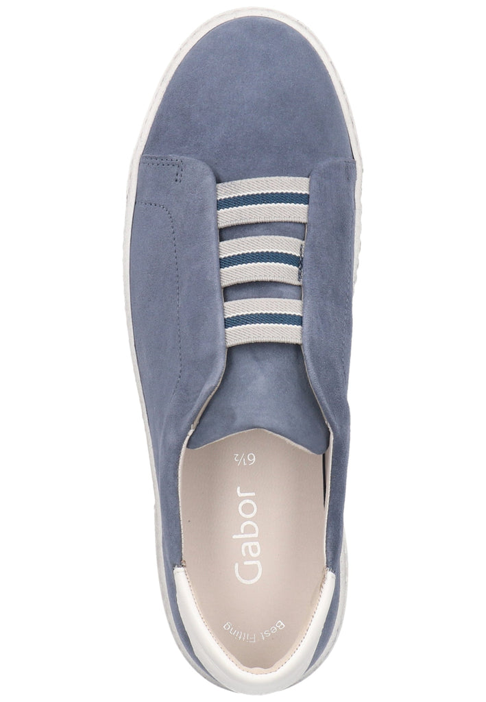 Gabor Sneaker Veloursleder Blau - surf4shoes