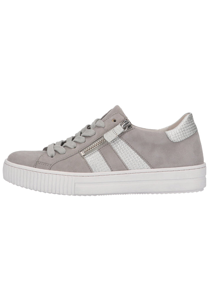 Gabor Sneaker Veloursleder Grau/Silber - surf4shoes