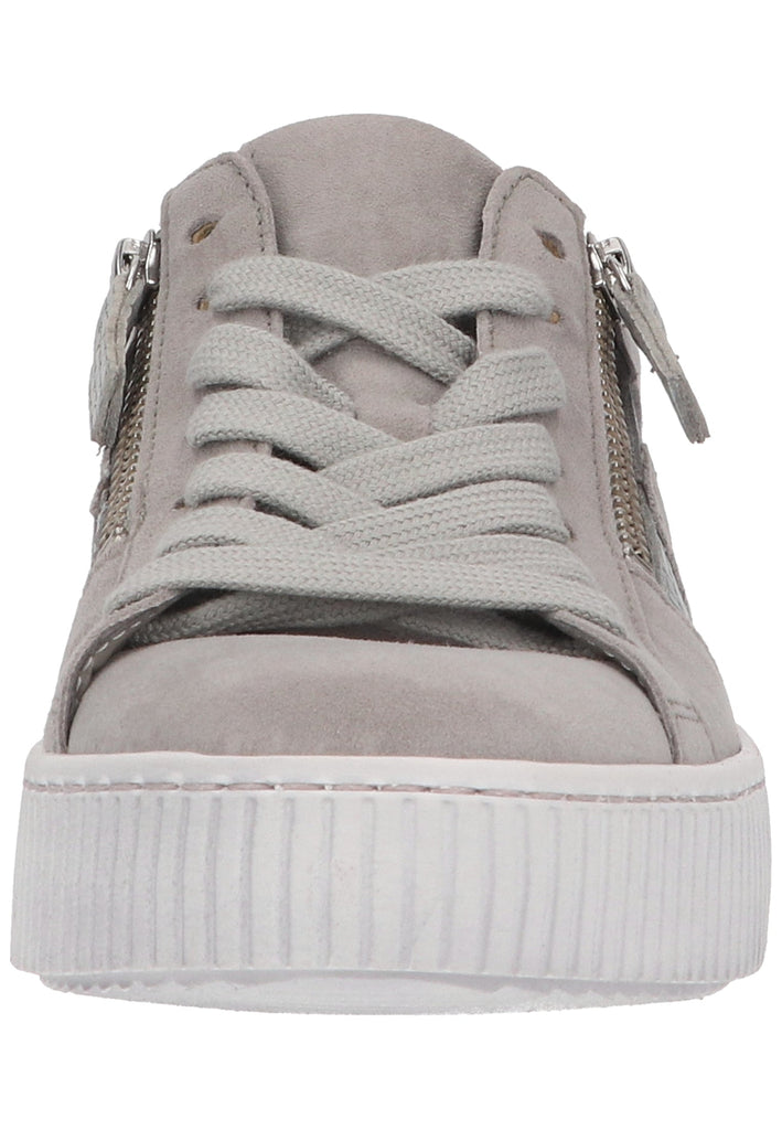 Gabor Sneaker Veloursleder Grau/Silber - surf4shoes